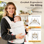 Ergonomic Baby Carrier for Newborns and Toddlers – Breathable Cotton-Linen Design